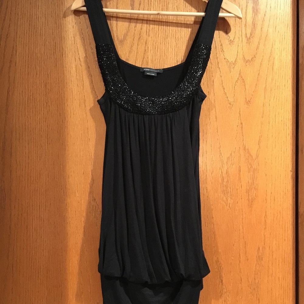 BCBG sleeveless Beaded Tunic